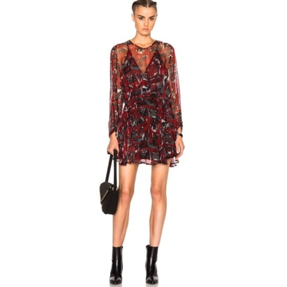 IRO Dresses & Skirts - Iro Rassey Black and Red Dress